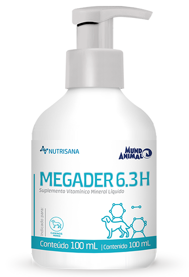 MEGADER 6.3H (VITAMINA A, B6, E, ZINCO QUELATO, MEGA 3, MEGA 6 E BIOTINA)