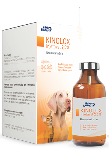 KINOLOX 2,5% - INJETÁVEL  (ENROFLOXACINO)