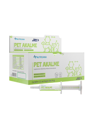 Pet Akalme Triptofano, Vitaminas B, Beta-glucanas, MOS e FOS