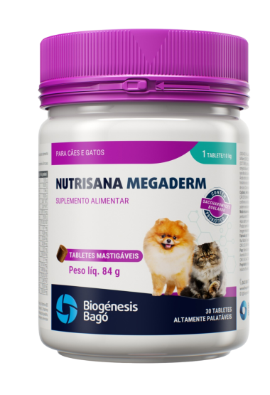 NUTRISANA MEGADERM-TABLETES MASTIGÁVEIS