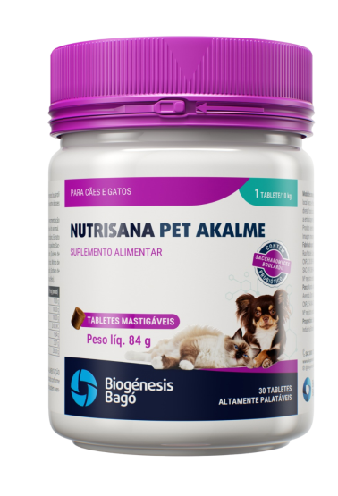 NUTRISANA PET AKALME-TABLETES MASTIGÁVEIS